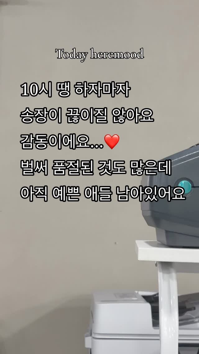 heremood_homewear 게시물 이미지: 10시 땡 하자마자 송장이 끊이질 않아요.
감동이에요…❤️
이렇게 기다려주신 분들이...