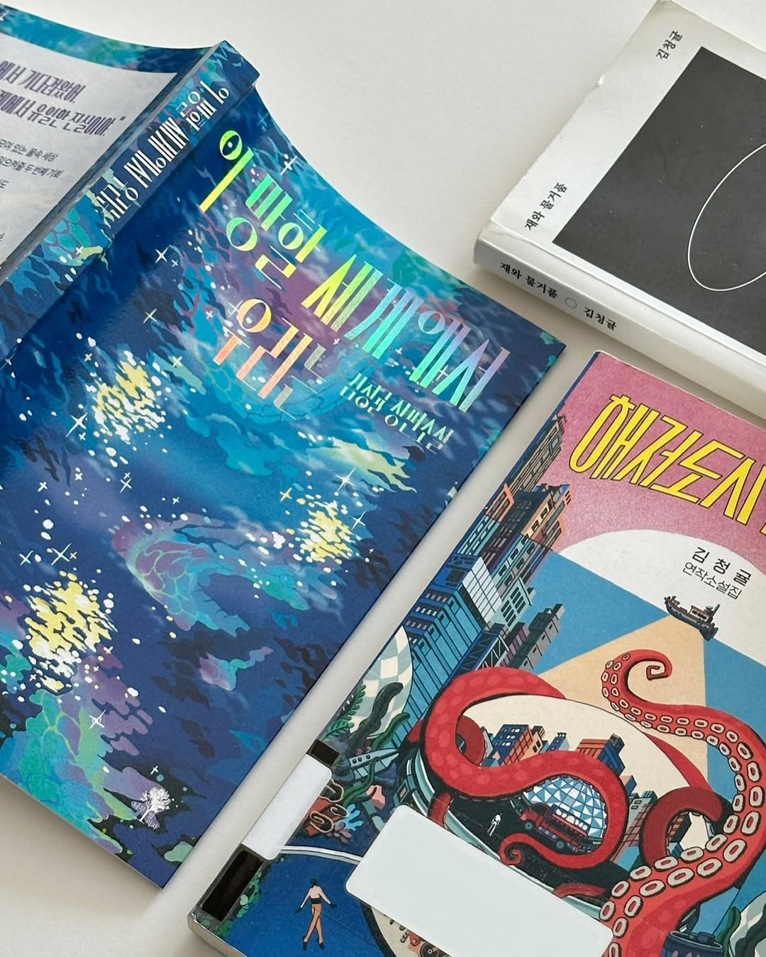 Photo by 휴잇║ENFJ · 책 · 기록 · 번역 · 글쓰기 on May 01, 2025. May be a graphic of octopus, diary, magazine, poster, book and text.