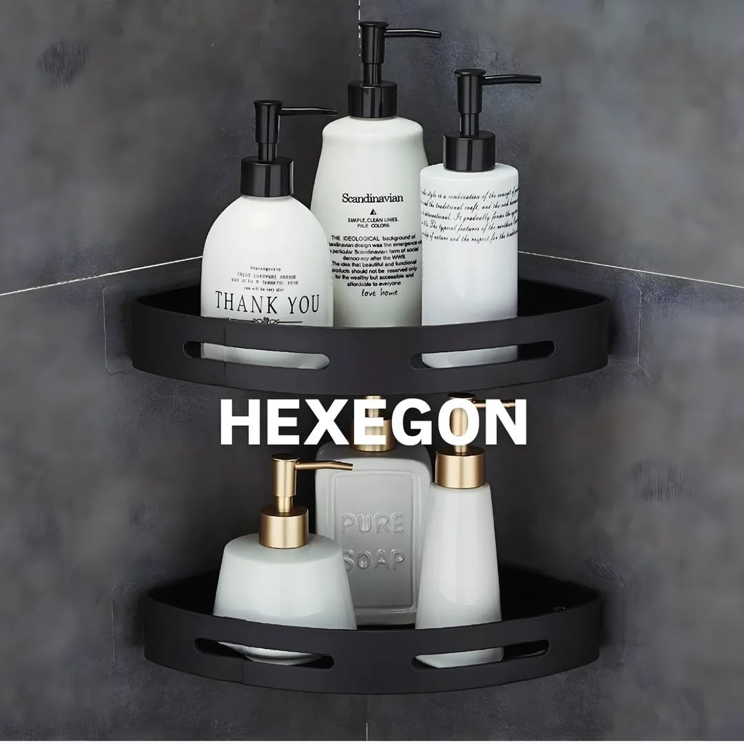 Photo by HEXEGON - HOUSE OF LUXURY BATHROOM FITTINGS on January 08, 2026. May be an image of towel rack, sink, wash basin, kitchenware, rack and text.