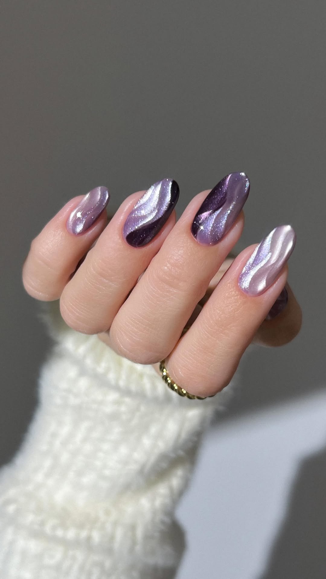 heygreatnails 게시물 이미지: glossy purple swirls, because you asked...