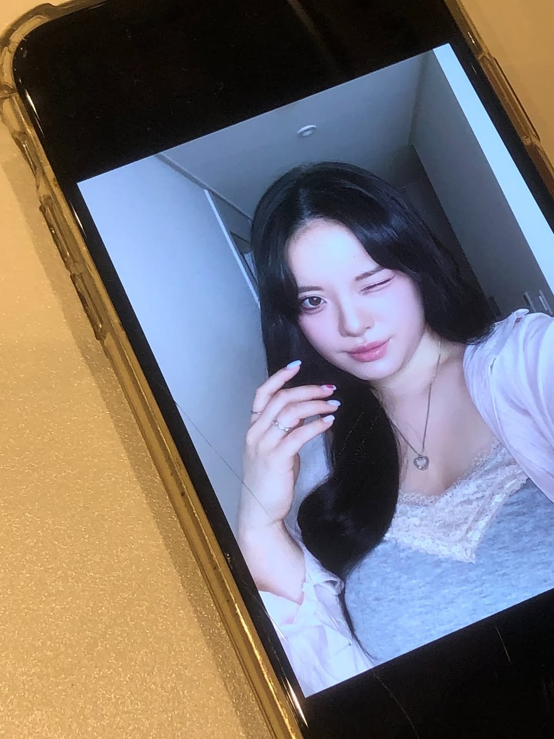 Photo by 물결 Mulgyul on April 15, 2026. May be an image of phone and text.