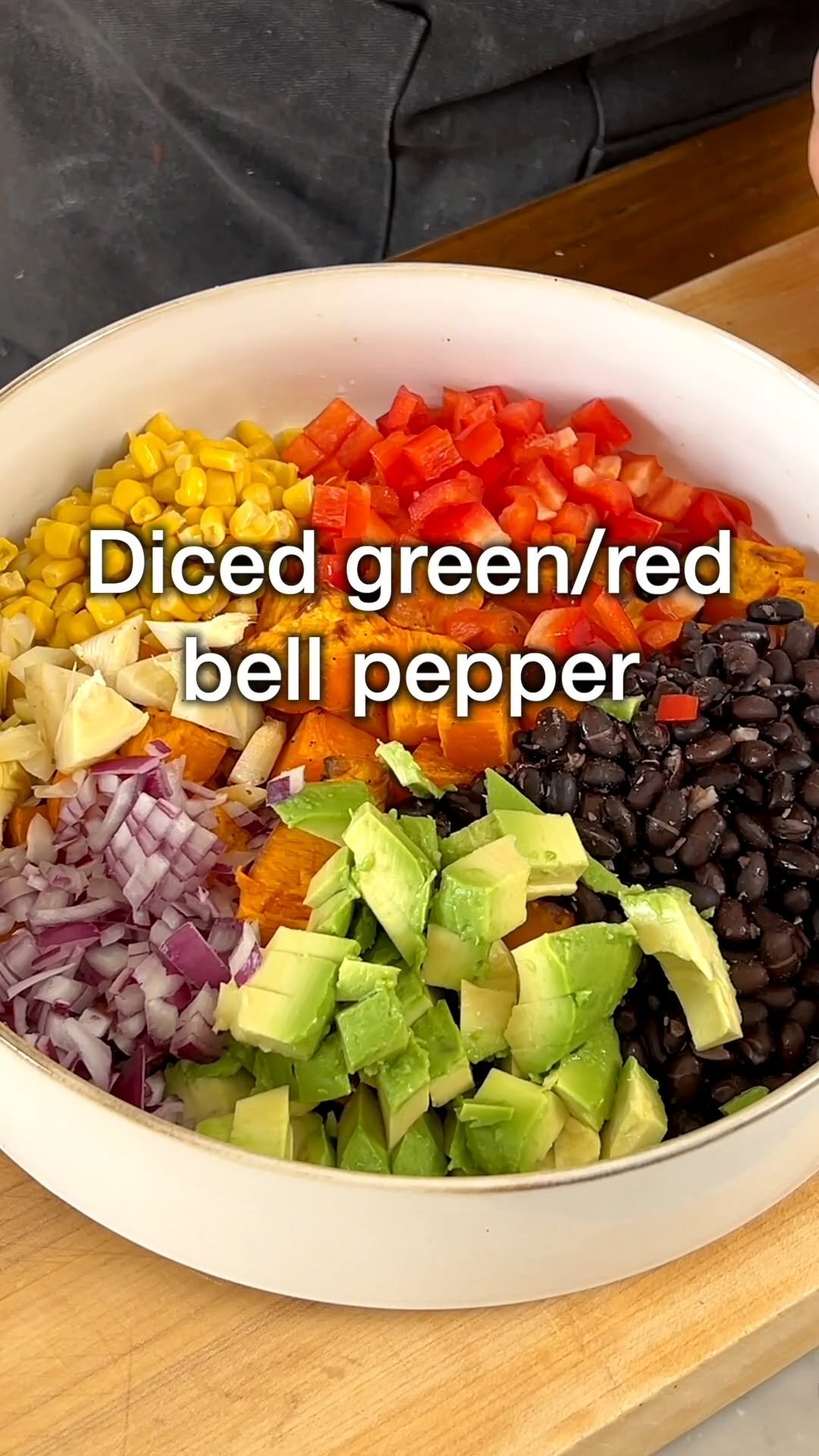 hilltop.recipes 게시물 이미지: Black Bean Salad with Roasted Sweet Potatoes....