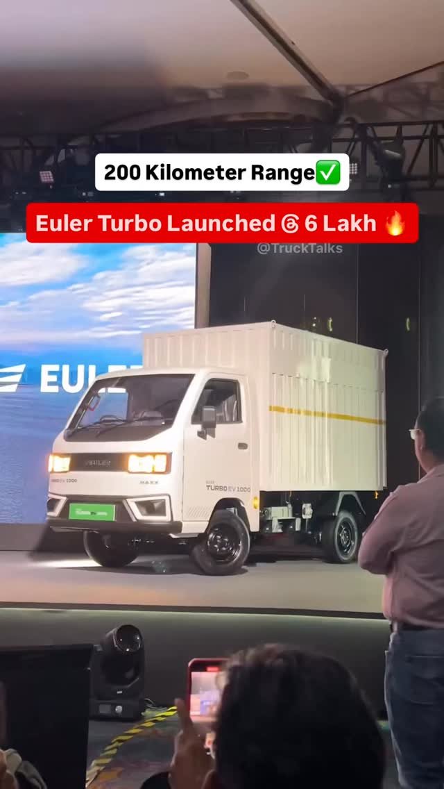 hindiautoguru 게시물 이미지: Euler Turbo EV Launched @ 5.99 Lakhs 🔥🤩 
1 Ton...
