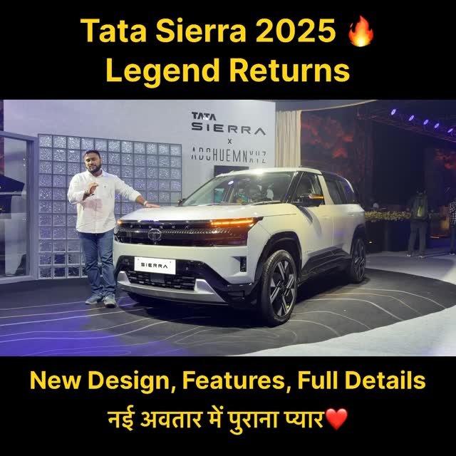 hindiautoguru 게시물 이미지: Tata Sierra 2025 🔥 Legend Returns | New...
