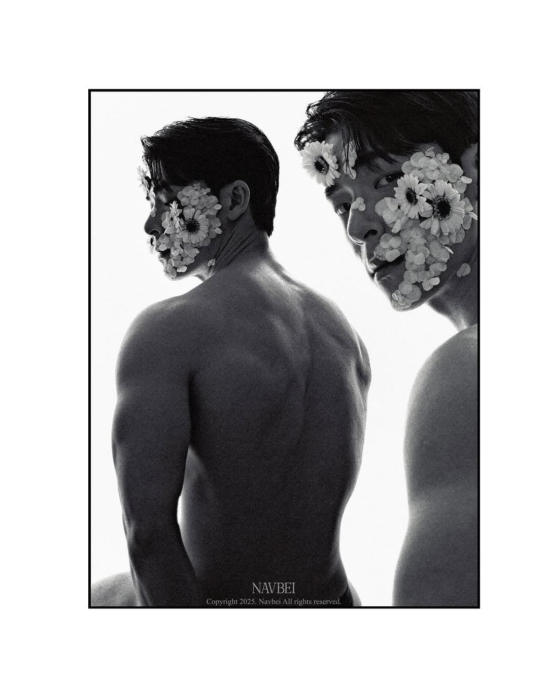 Photo shared by Navbei on November 10, 2025 tagging @hirit_______. May be a black-and-white image of skull, mirror and text.