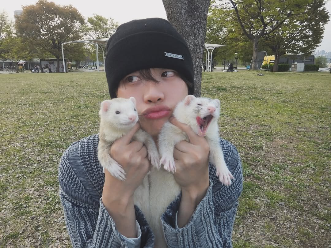 Photo by Hiroki on April 15, 2026. May be an image of ferret and text.