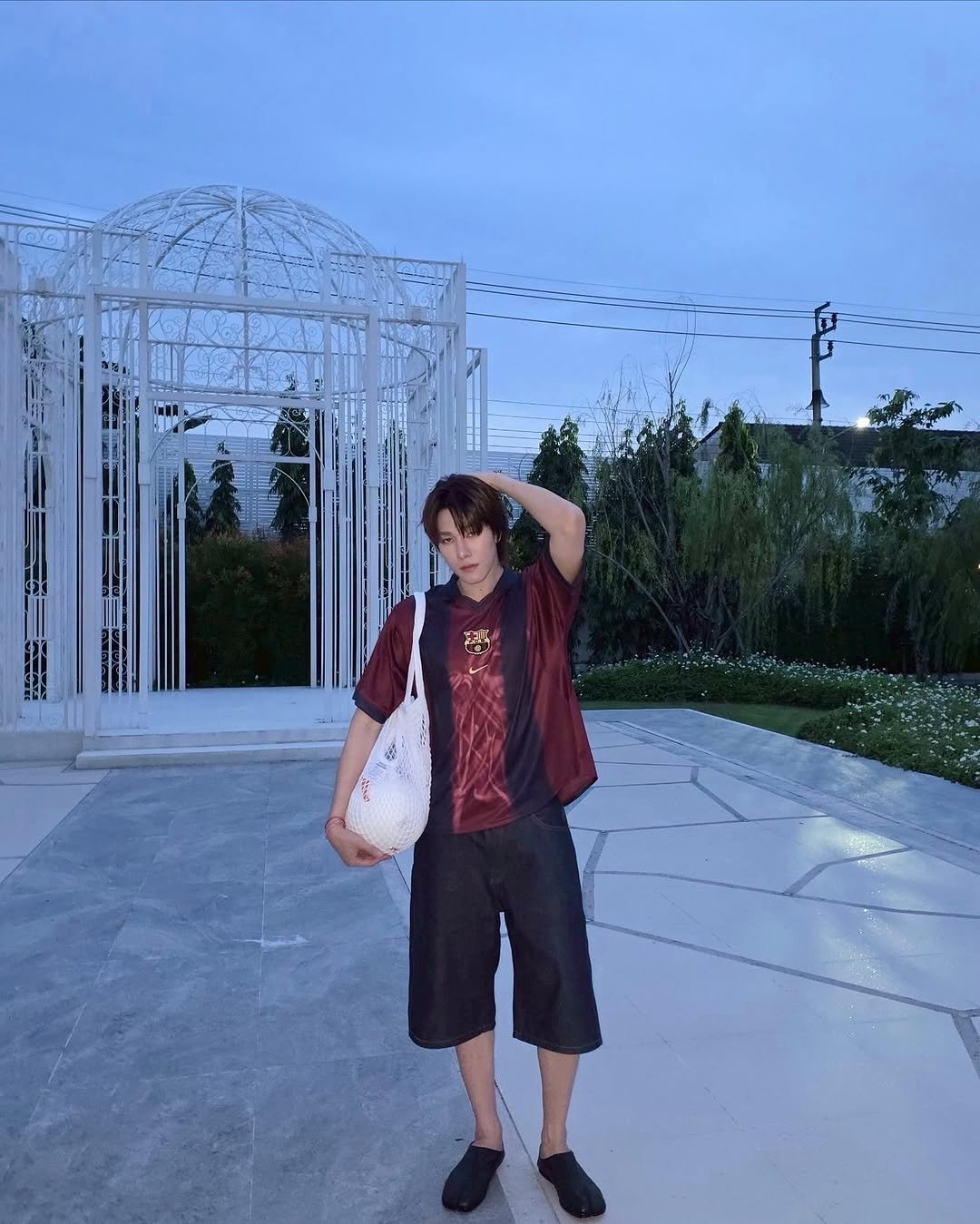 Photo shared by 「 Nani 」 on November 16, 2025 tagging @maisonmargielafragrances. May be an image of park and text.