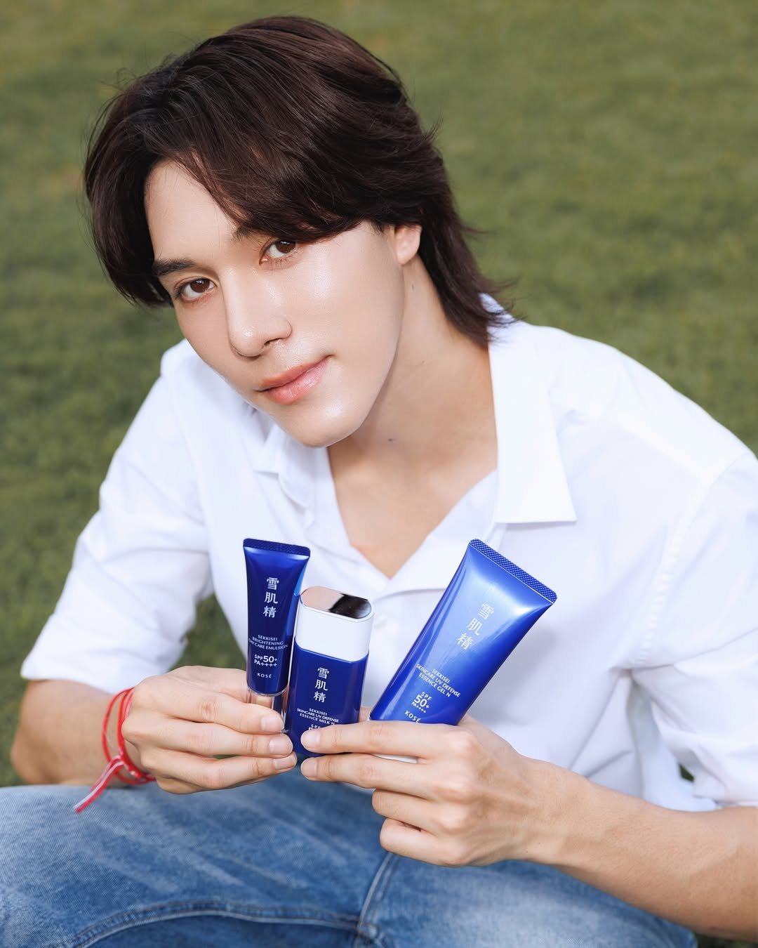 Photo shared by 「 Nani 」 on April 25, 2026 tagging @kosethailand.official. May be an image of one or more people, hair, makeup, hair product, ointment, hand cream, lotion and text.