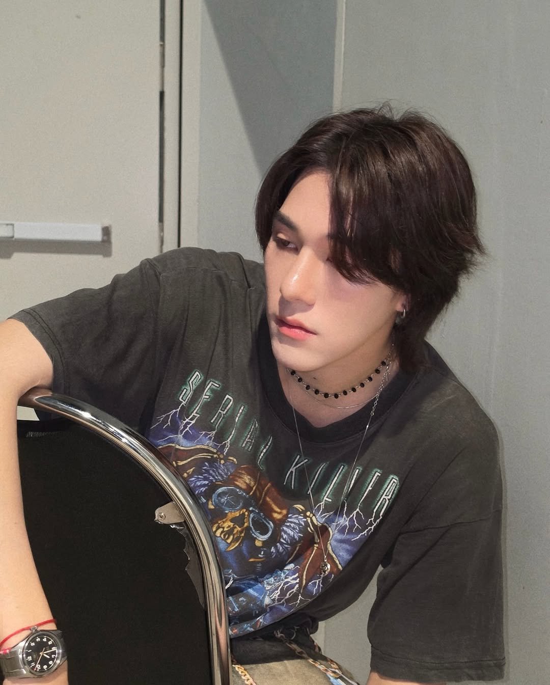 Photo by 「 Nani 」 on March 30, 2026. May be an image of one or more people, bangs, bolo tie and text.