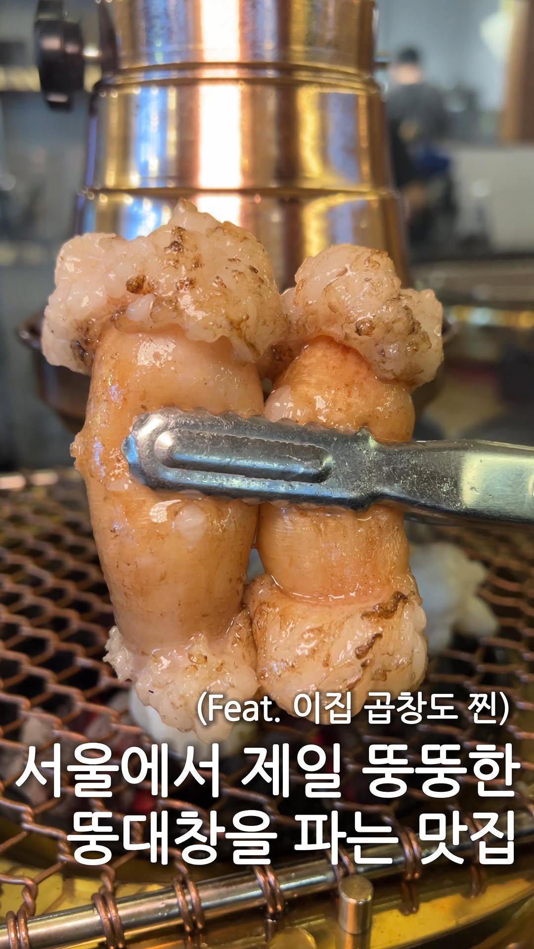 hj_foodie 게시물 이미지: 서울에서 가장 뚱뚱한 대창을 파는 찐맛집(?)

진짜 뚱뚱하지만 참숯에 구워서...