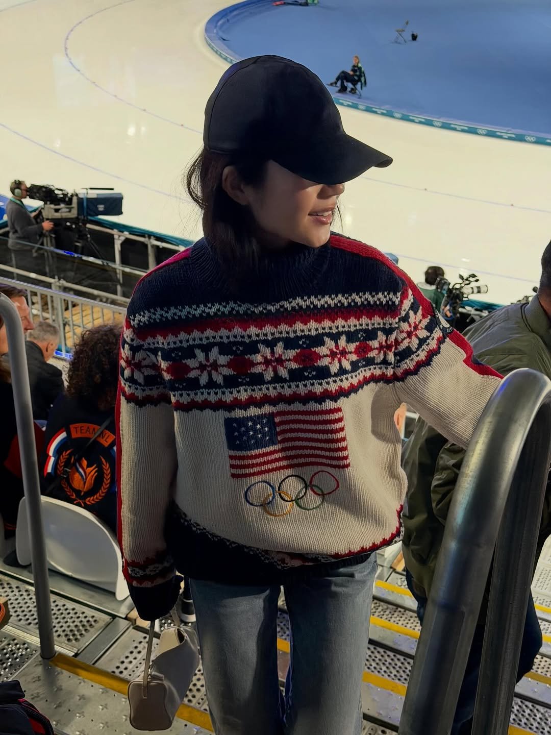 Photo shared by Evelyn 현정 Ha on February 27, 2026 tagging @olympics. May be an image of hockey and text.