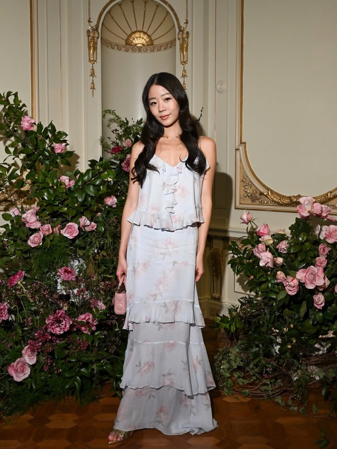 Photo shared by Evelyn 현정 Ha on February 13, 2026 tagging @loveshackfancy. May be an image of gown, dress and text.