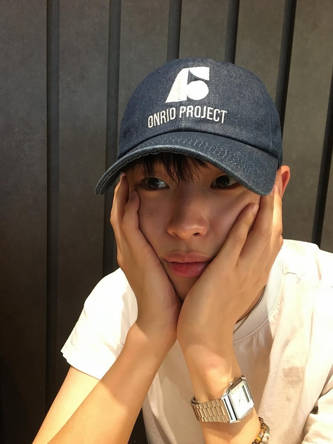 Photo by 정호균 on August 22, 2025. May be an image of 1 person, hat and text.