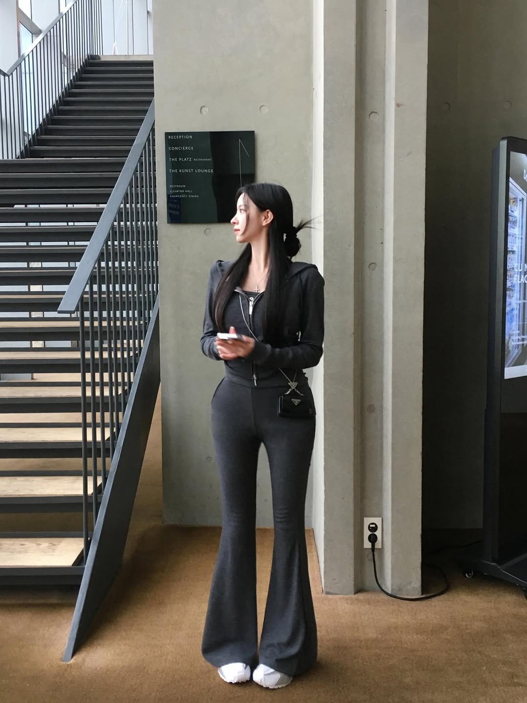 Photo by (주)홀리 on January 14, 2026. May be an image of suit, blazer, jumpsuit and text.