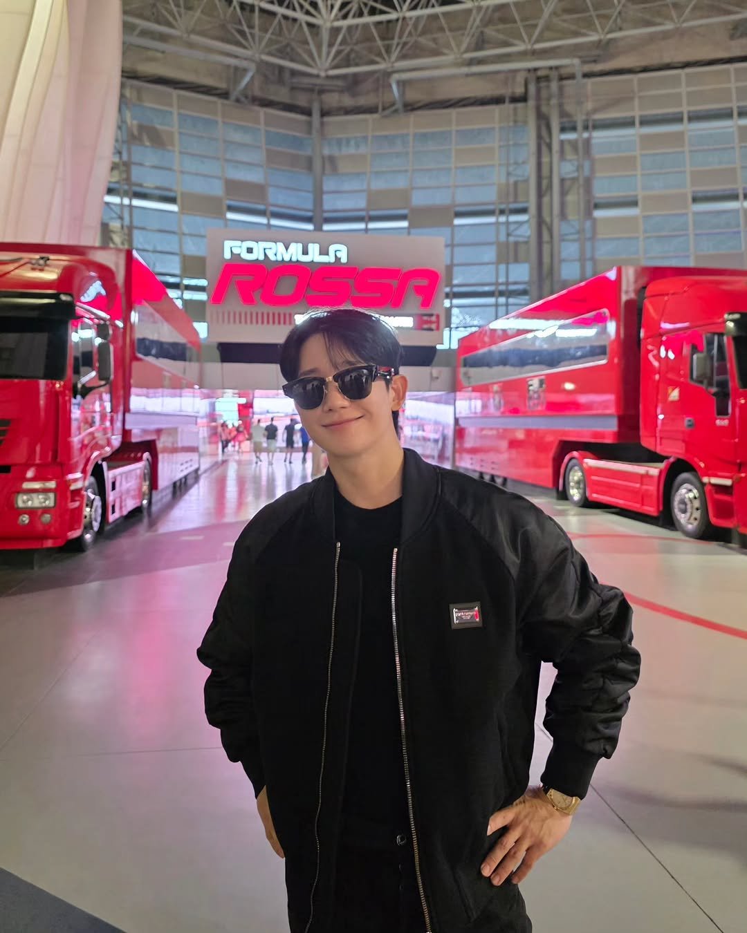 Photo by 정해인 on December 09, 2025. May be an image of flight jacket and text.