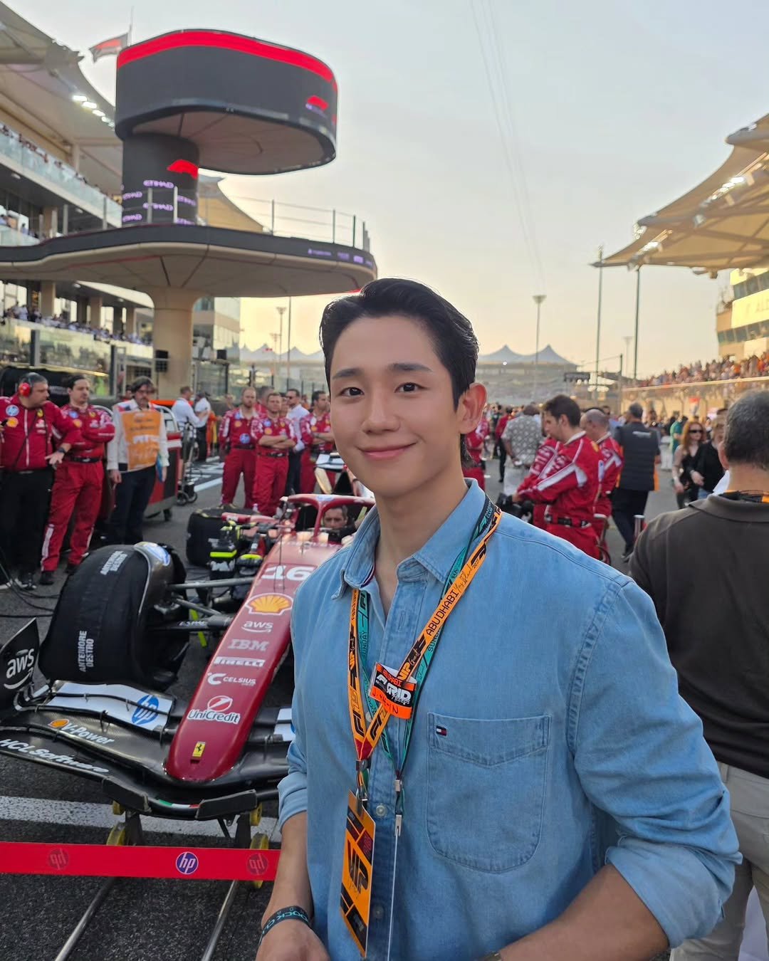 Photo by 정해인 on December 10, 2025. May be an image of racing vehicles and text.