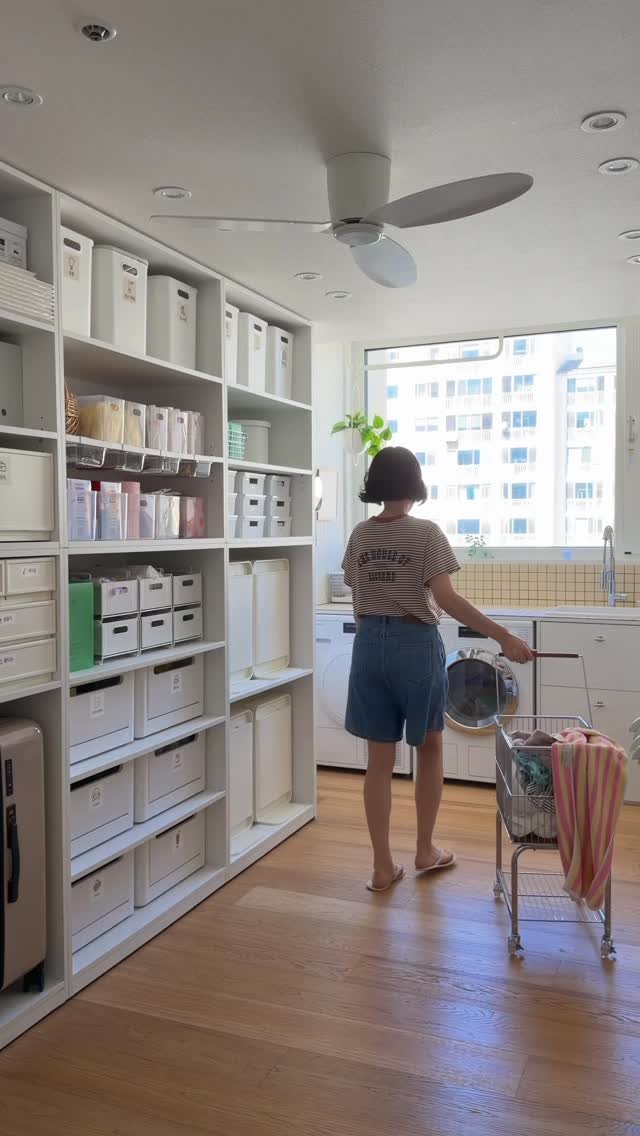 hommongmong 게시물 이미지: 부꾸미가 비염이 심해서
보관했던 계절옷은 꼭 세탁 후 입히거든요.
긴팔옷이랑 니트...