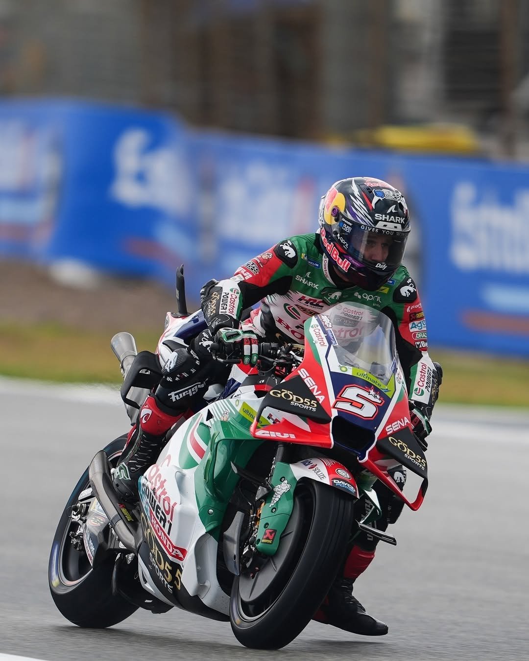 Photo shared by Honda HRC on April 25, 2026 tagging @lcr.team, and @johannzarco. May be an image of racing vehicles, motorcycle, helmet and text.