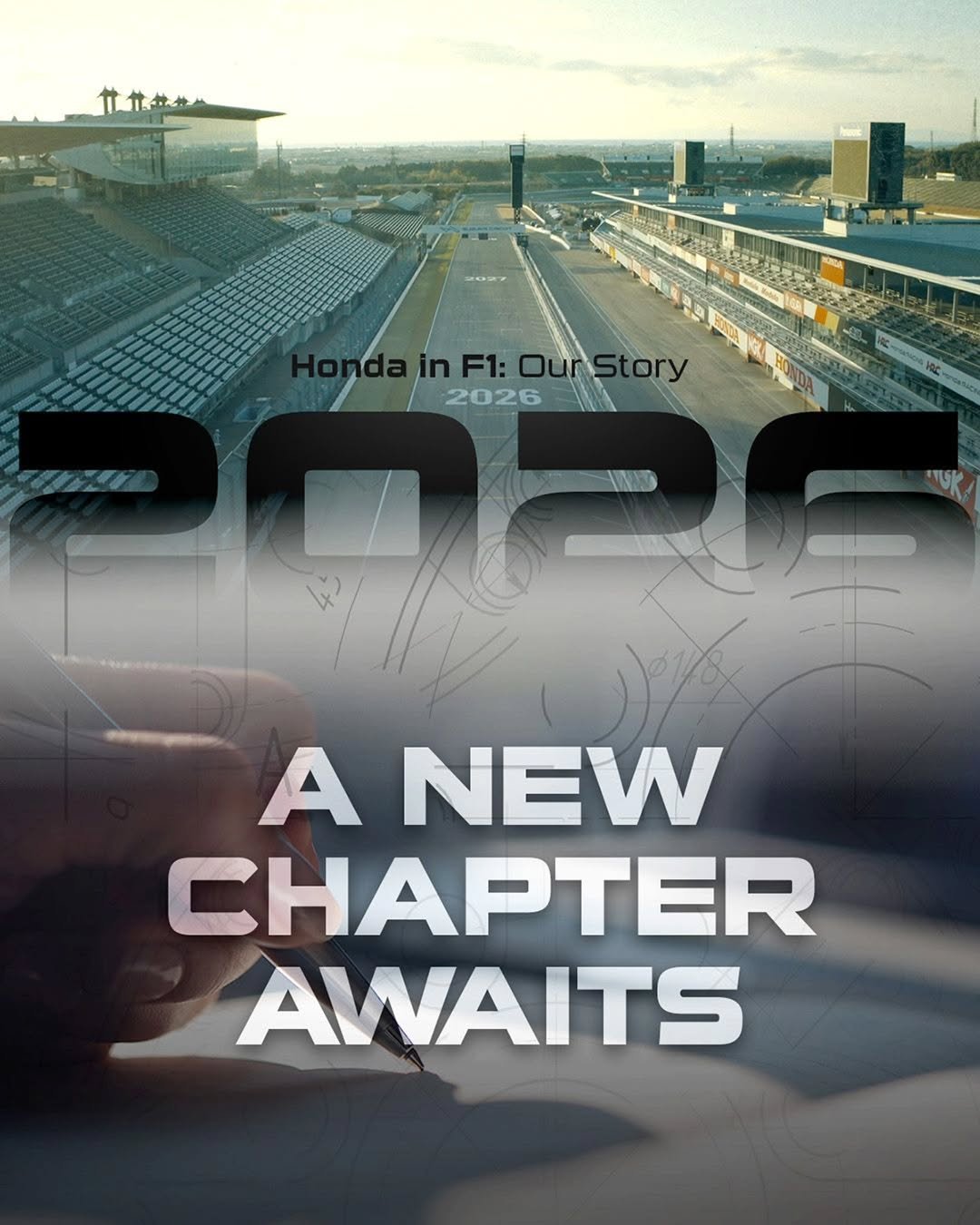 Photo by Honda Racing F1 on December 10, 2025. May be an image of poster, book, magazine and text.
