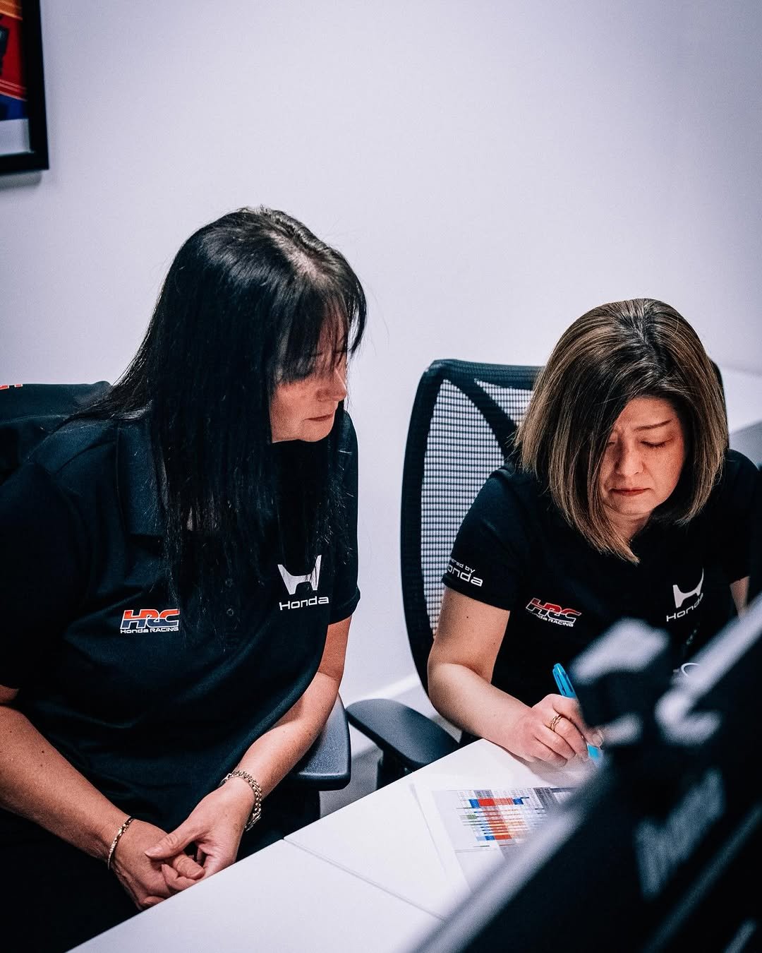 Photo by Honda Racing F1 on April 27, 2026. May be an image of one or more people, people studying, bureau, office and text.