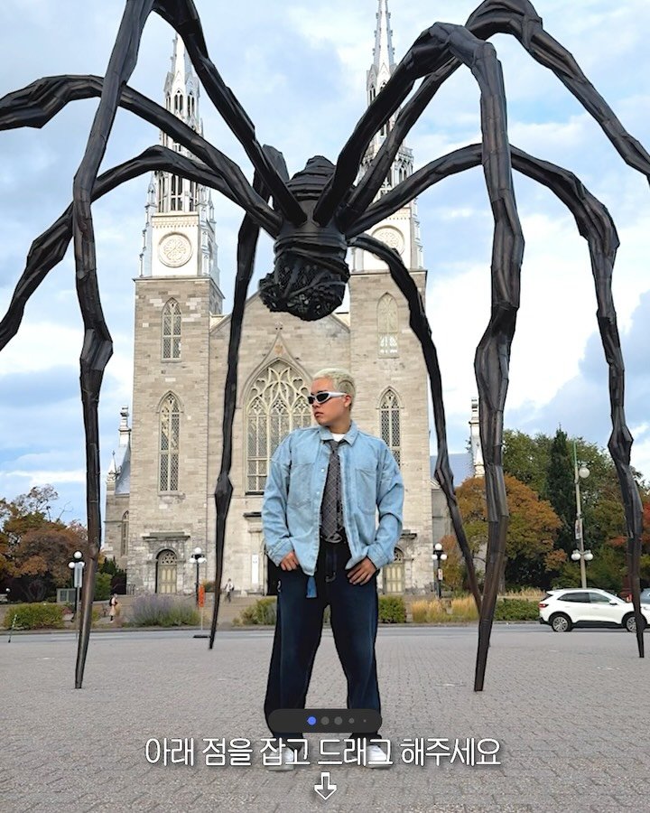 hoon2trip 게시물 이미지: 사진 아래 점을 드래그 해보세요! 🕷️ 

🇨🇦 캐나다에 나타난 케이팝 데몬 헌터스...