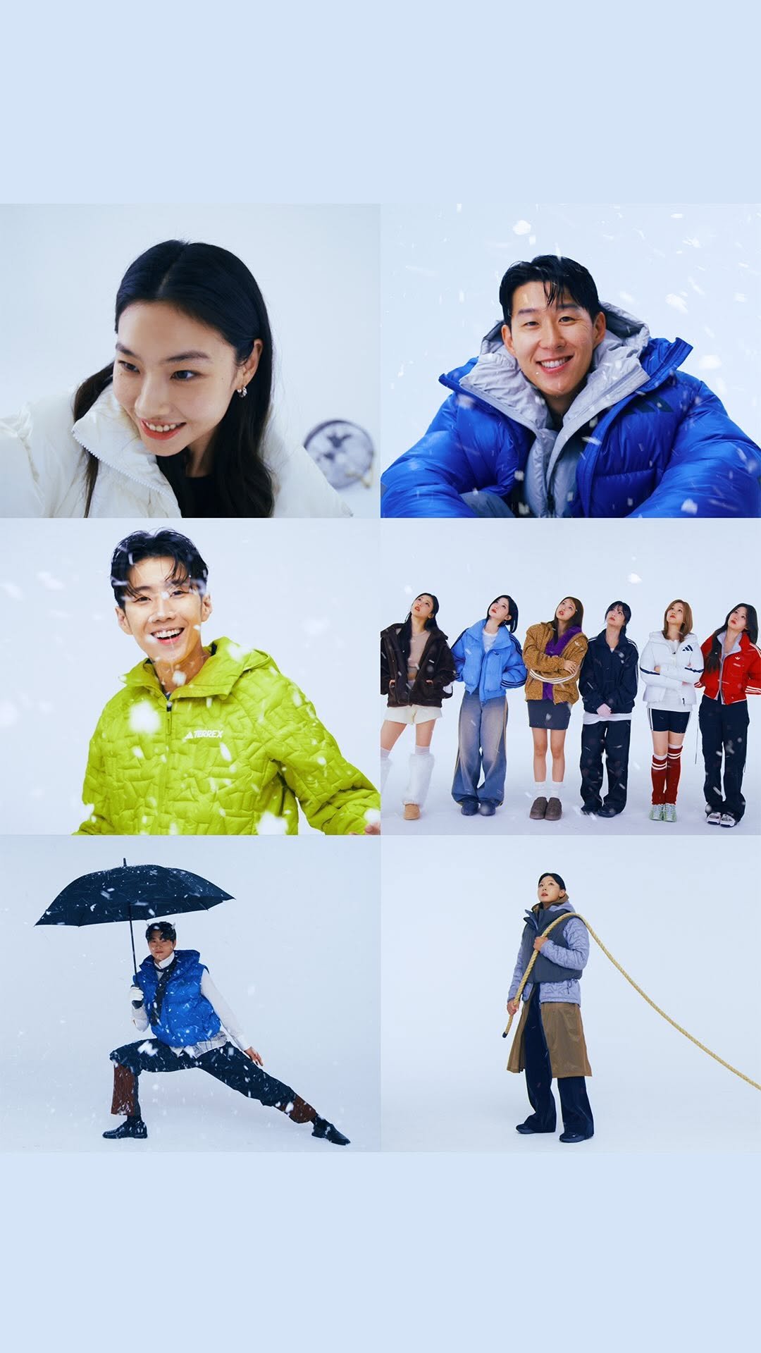 hoooooyeony 게시물 이미지: 눈밭 위 런웨이,
개성으로 가득 채운 우리의 겨울 ❄️✨

올 겨울 아디다스의...