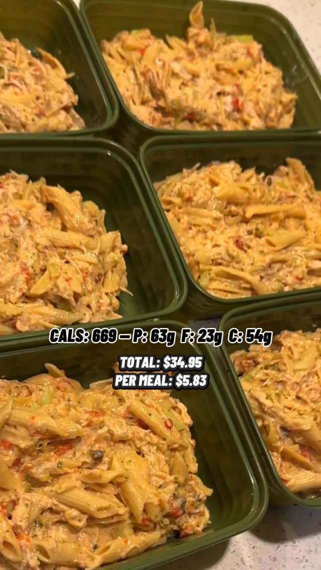 hosseinfitness_ 게시물 이미지: 💥CREAMY MUSHROOM PASTA MEAL PREP 💥

📚 Recipe...