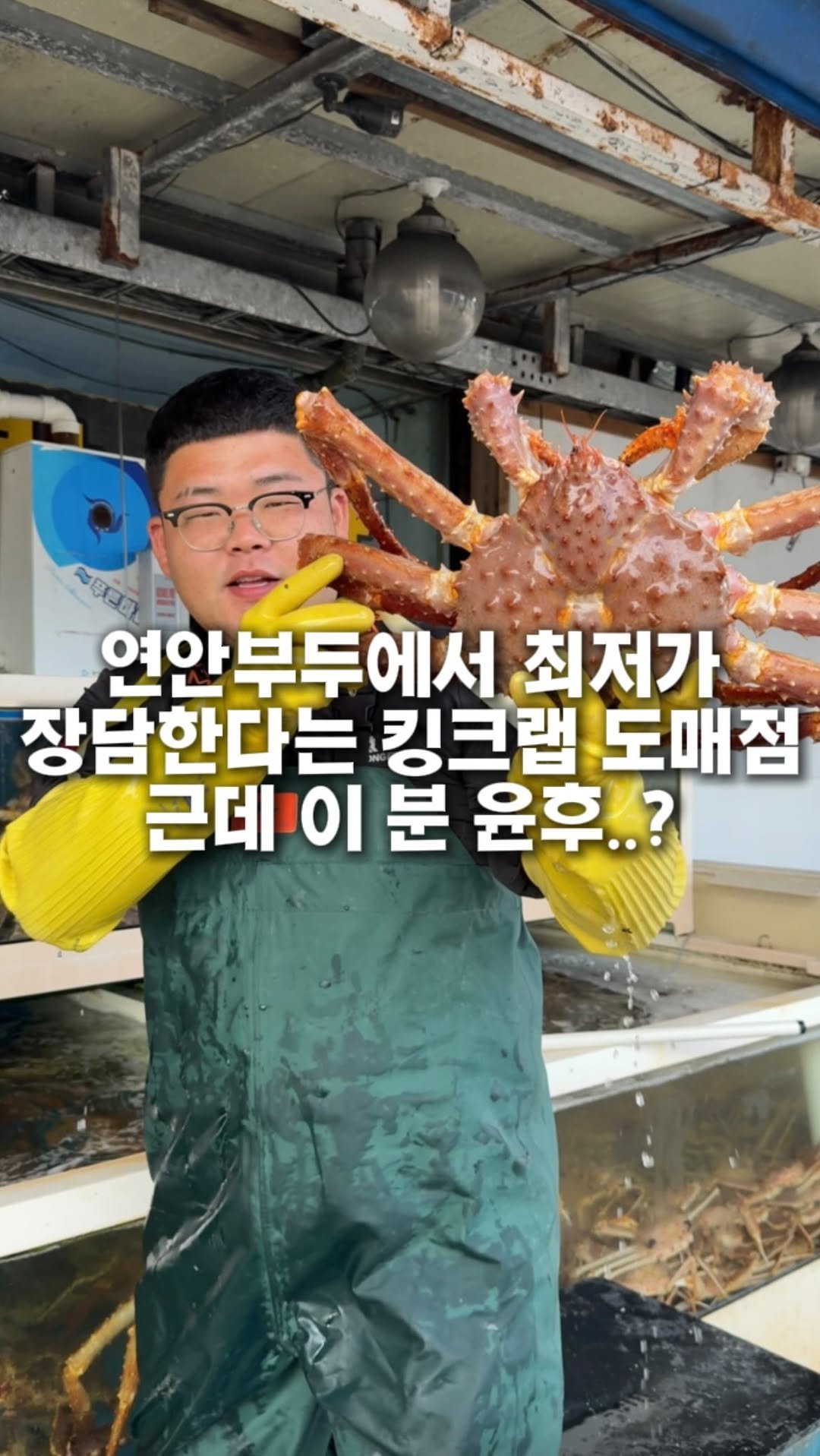 hotdor_s 게시물 이미지: 연안부두 가시면 이 킹크랩맨을 찾으세요😊

다가오는 추석에 연안부두 가서 킹크랩이나...