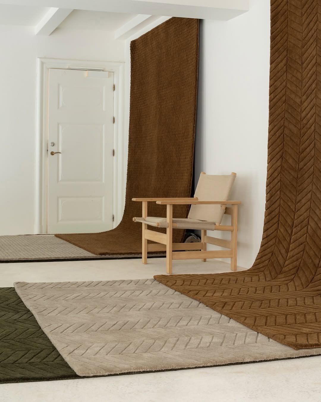 Photo shared by HPIX 에이치픽스 on September 22, 2025 tagging @massimocopenhagen. May be an image of macrame, armchair, carpet, indoors and text.