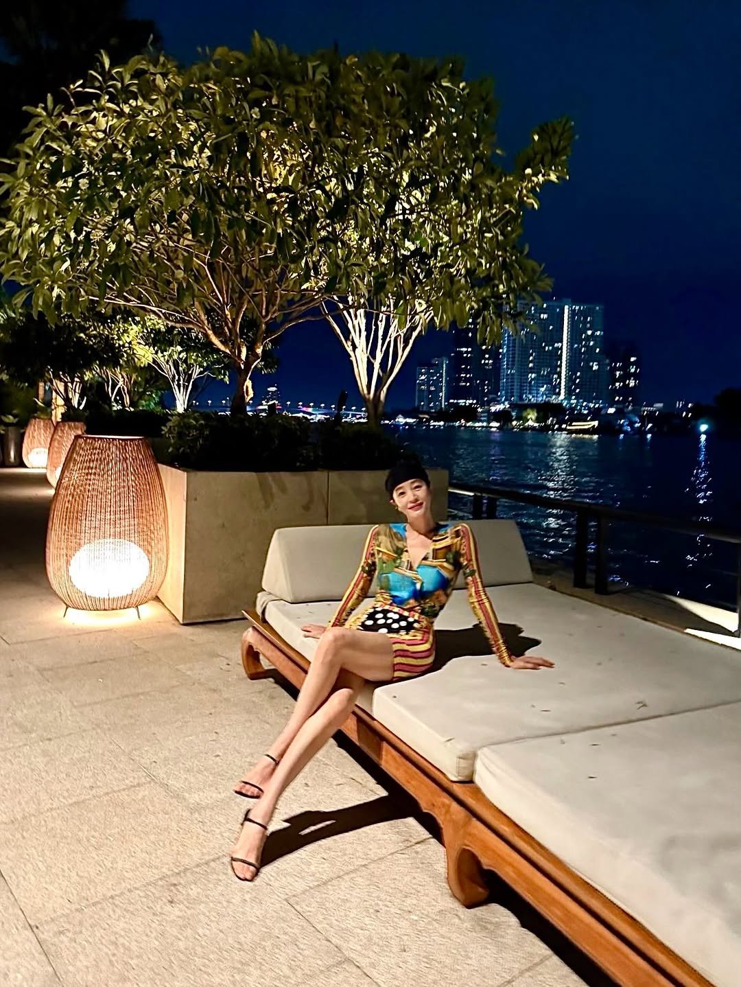Photo by 김혜수 Hye Soo Kim on August 27, 2025. May be an image of 1 person, sarong, outdoors and text.
