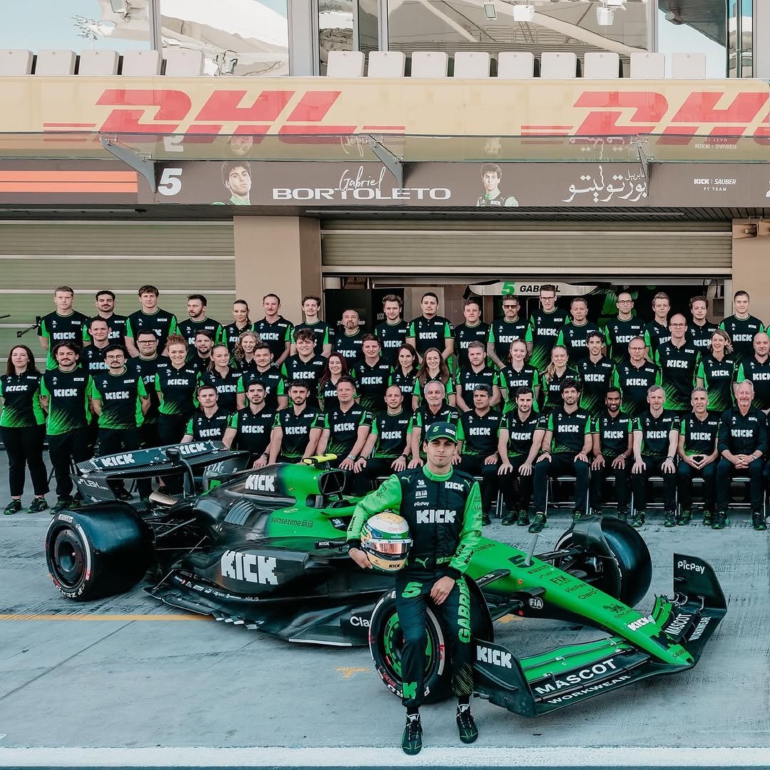 Photo shared by Nico Hulkenberg on December 09, 2025 tagging @stakef1team, and @f1. May be an image of racing vehicles, helmet and race car.