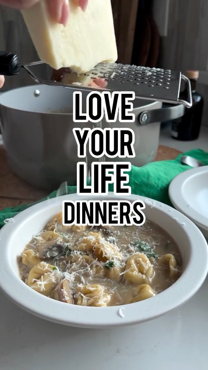 hungry.happens 게시물 이미지: CREAMY MUSHROOM SPINACH TORTELLINI SOUP 🍄‍🟫🥬♨️...