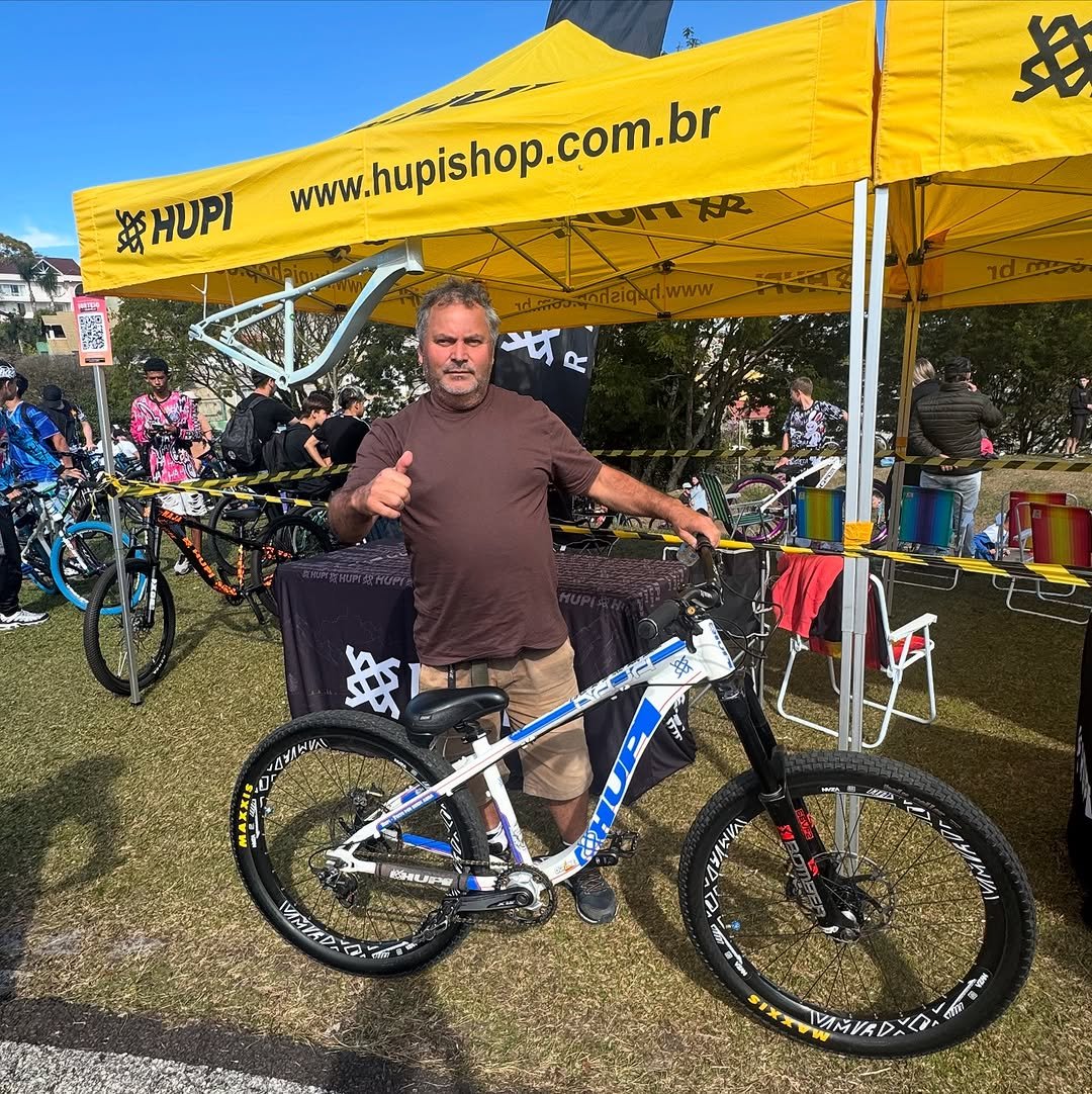 Photo shared by HUPI Bikes on July 21, 2025 tagging @parandocwb. May be an image of bicycle and text.