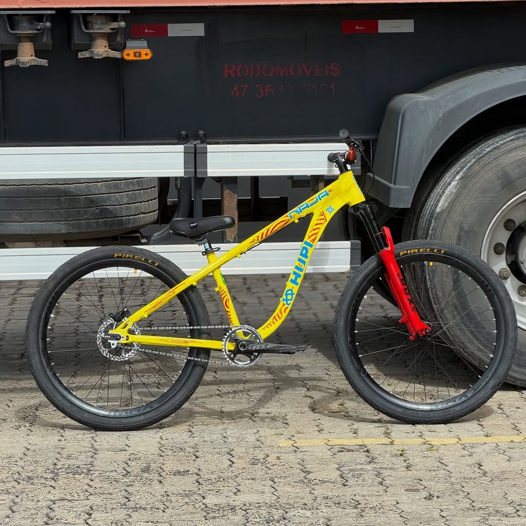 Photo by HUPI Bikes on February 16, 2026. May be an image of bicycle, trailer and text.