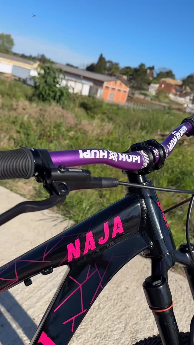 hupibikes 게시물 이미지: HUPI Naja 🖤🩷 + suspensão HUPI Box🖤
#hupinaja #hupi