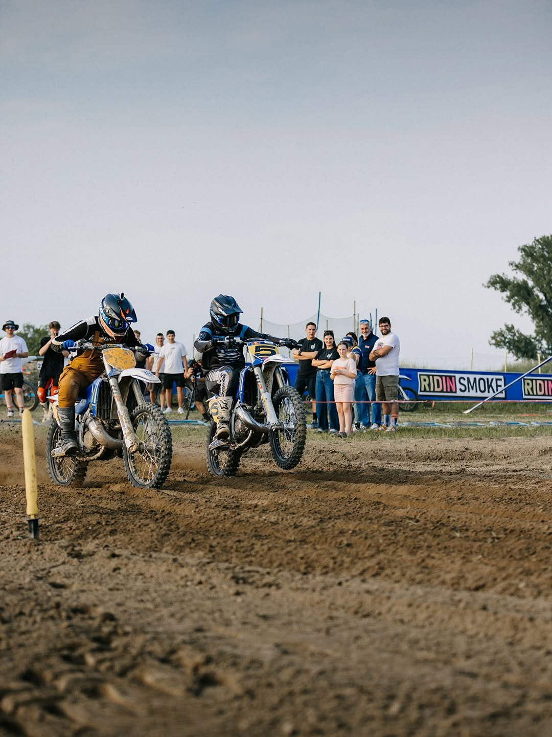 Photo by Husqvarna Motorcycles on April 27, 2026. May be an image of racing vehicles, dirt bike, motorcycle and text that says 'RIDIN RIDINSMOKE SMOKE RIDI'.