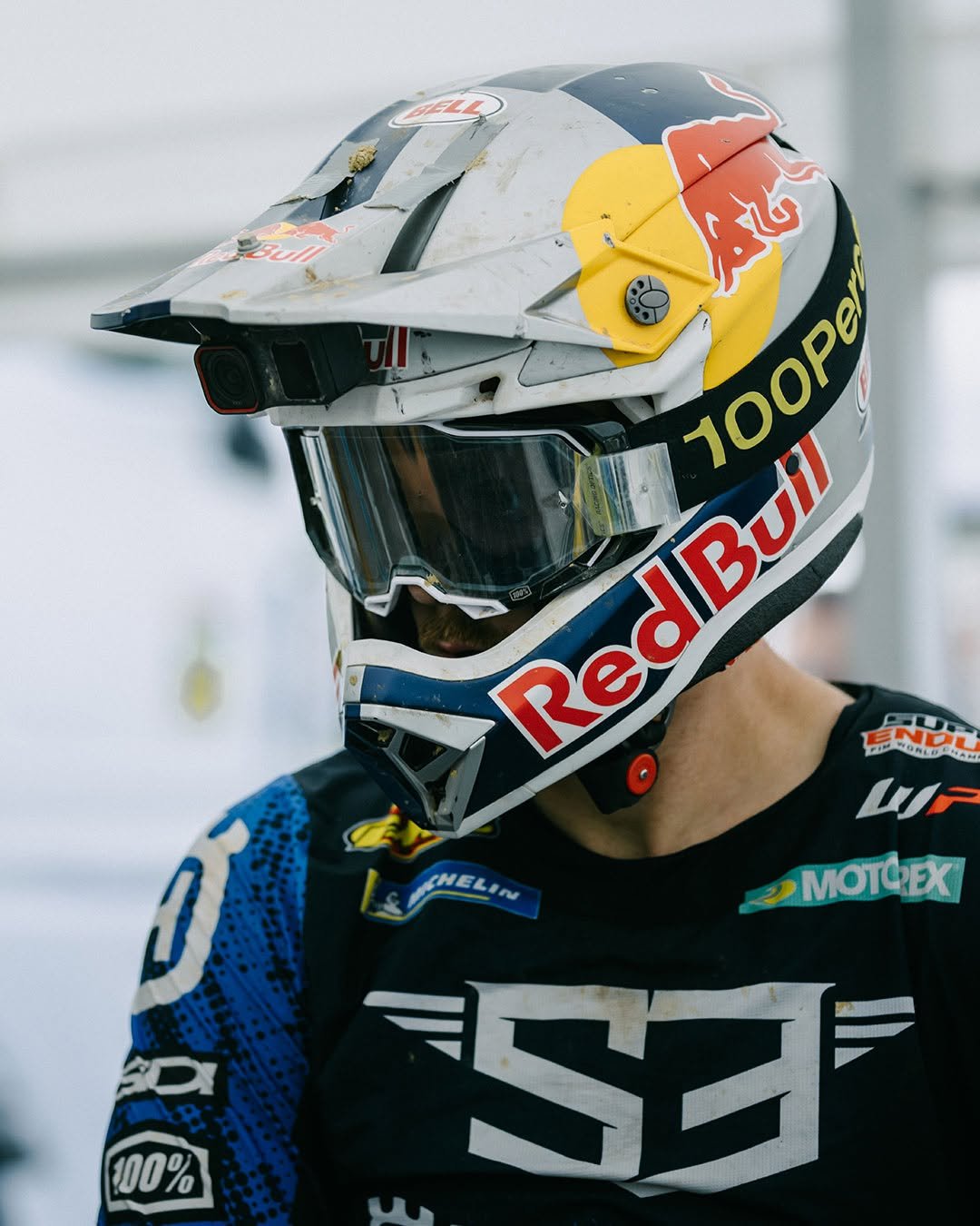 Photo by Husqvarna Motorcycles on January 05, 2026. May be an image of racing vehicles, dirt bike, glasses, helmet and text.