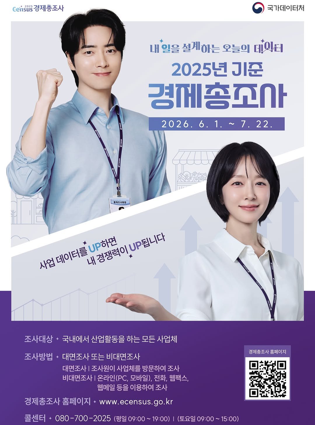hwacheongun 게시물 이미지: 📢 2025년 기준 경제총조사 실시 📊

6월 1일부터 7월 22일까지
국내에서...