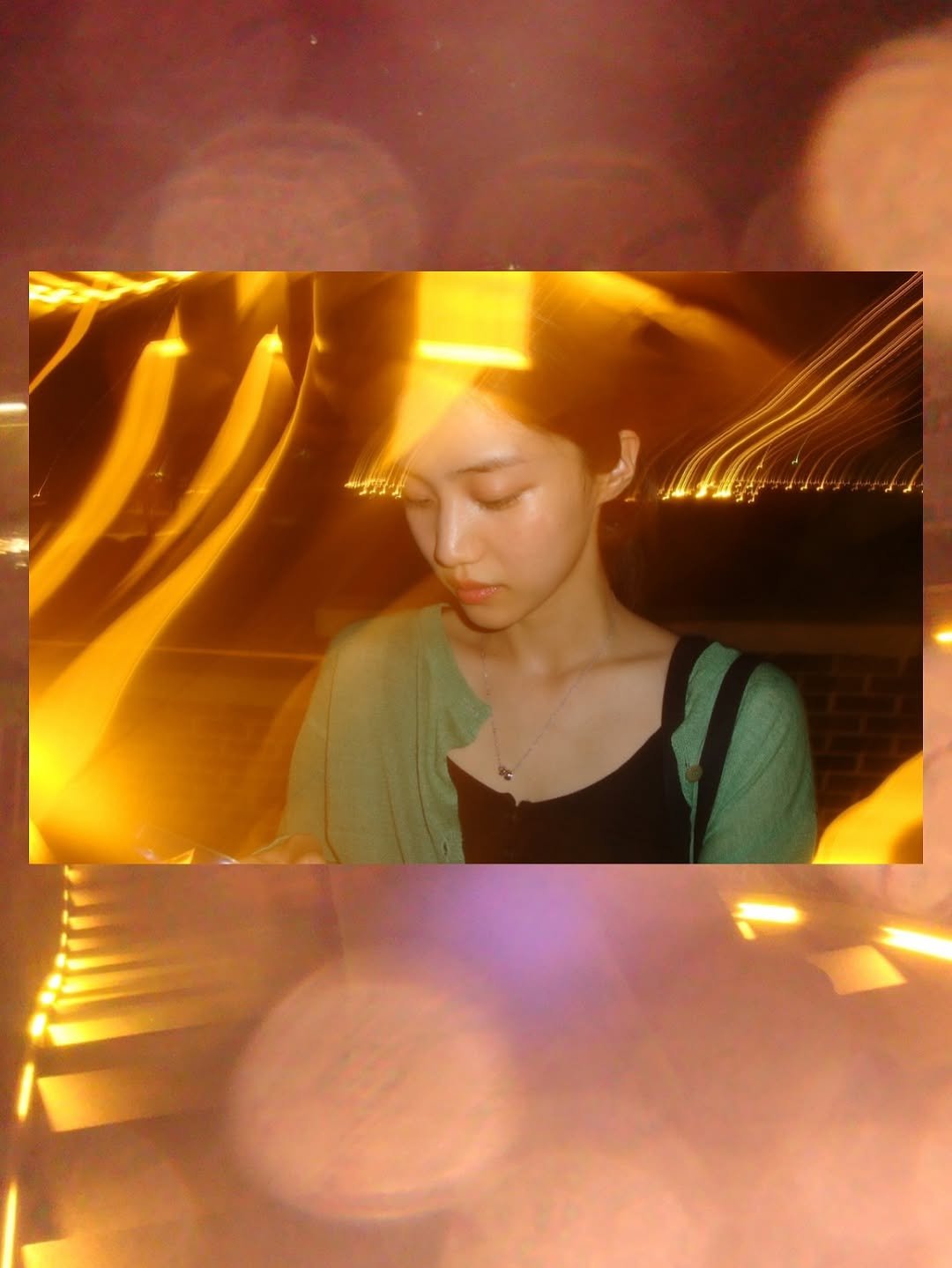Photo by 홍화연 ••• Hong Hwayeon on July 24, 2025. May be an image of lightbulb, night and text.