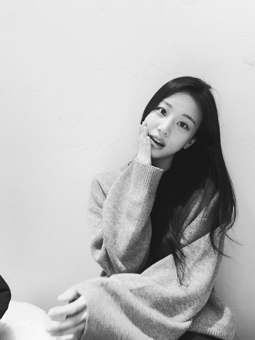 Photo by 홍화연 ••• Hong Hwayeon on December 02, 2025. May be a black-and-white image of one or more people, hair and top.