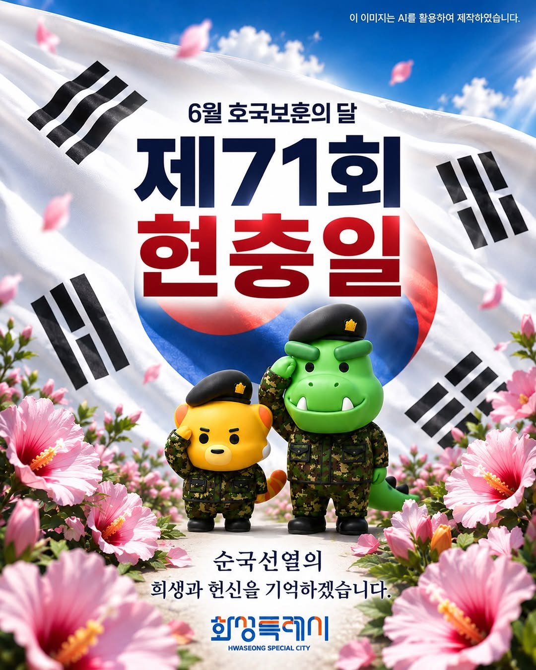 hwaseong_city 게시물 이미지: 🇰🇷 제71회 현충일
우리가 누리는 오늘은
나라를 위해 헌신한 분들의 희생 위에...