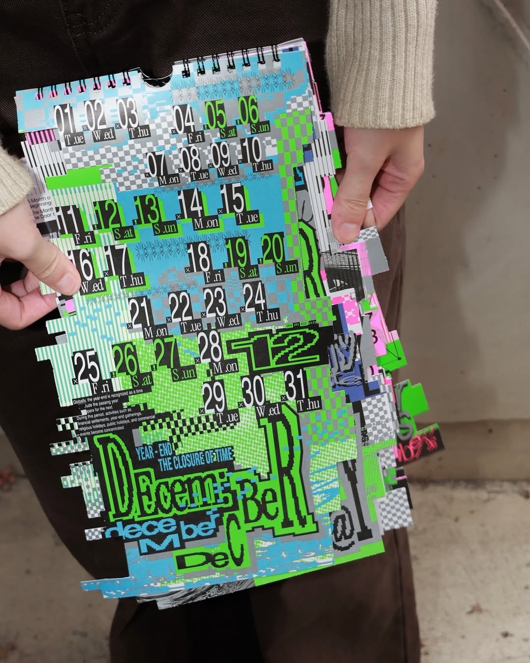 Photo shared by 하우풀리소클럽 HWFRISOCLUB on December 12, 2025 tagging @hwf.edition. May be an image of crossword puzzle, calendar, poster and text.