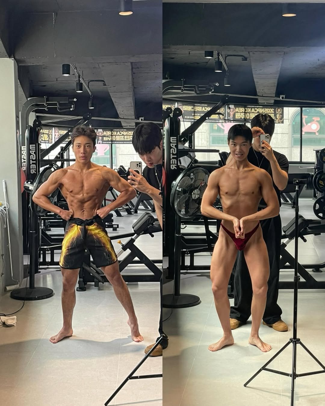hwi_chan_im 게시물 이미지: #대회준비 #포징레슨 
고등부 대회준비생 피지크&보디빌딩 (크롱, 도라잇)...