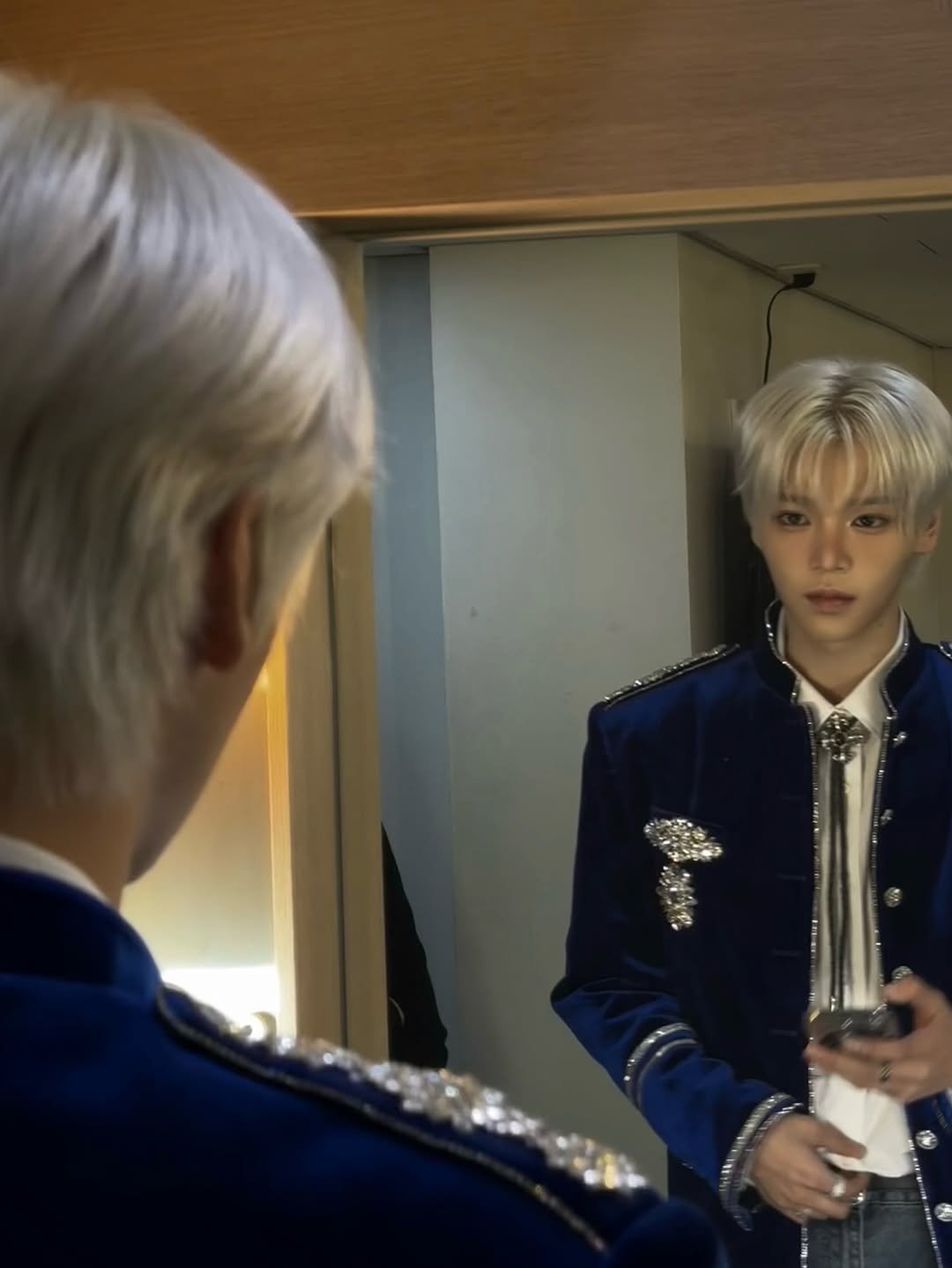 Photo by 장한음 HANEUM on December 23, 2025. May be an image of one or more people, bangs, top, bolo tie and text.