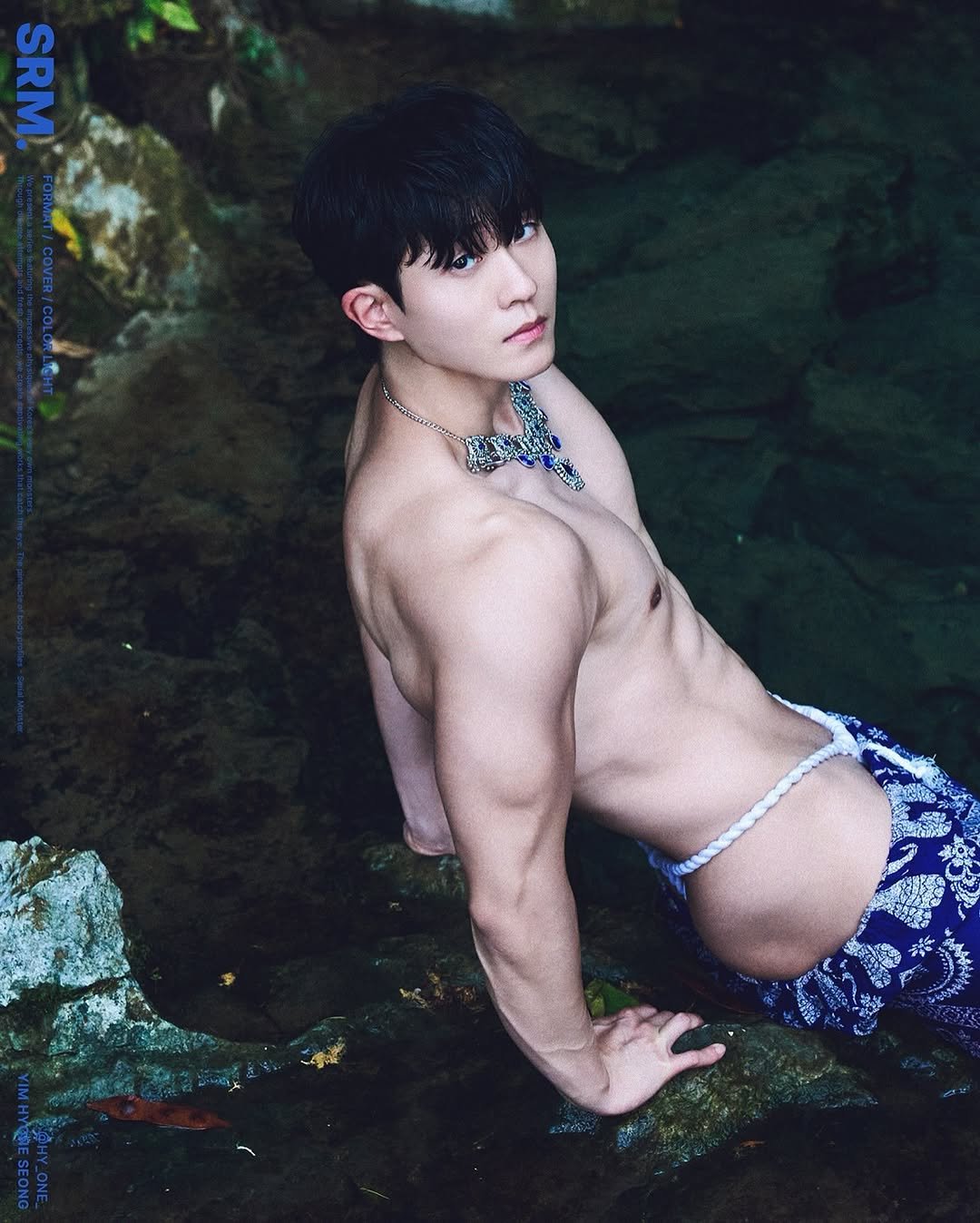 Photo shared by 𝐘𝐢𝐦 𝐇𝐲𝐨𝐧𝐞 𝐒𝐞𝐨𝐧𝐠 on July 10, 2025 tagging @serialmonster.kr. May be an image of 1 person, underwear and text that says 'SRM SRM.'.