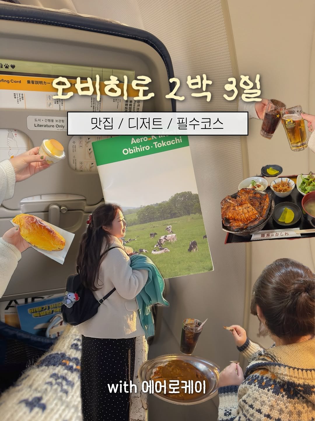 Photo shared by 혬토리 | 여행크리에이터 🧚🏻 on March 07, 2026 tagging @aerok.official. May be an image of text that says '哈 Card 原容跳明力一 오비히로 오비히로2박3일 로2박3일 3일 監蛋 2박 도서· 간엽불 보관할 LiteratureOnly turg Dnly Literature 맛집/ 맛집/디저트/필수코스 디저트/ 필수코스 Aero-akachi Aero Tokachi Obihiro Obihiro-Tokachi 商料必抑的灯 ዚሲ with 에어로케이'.
