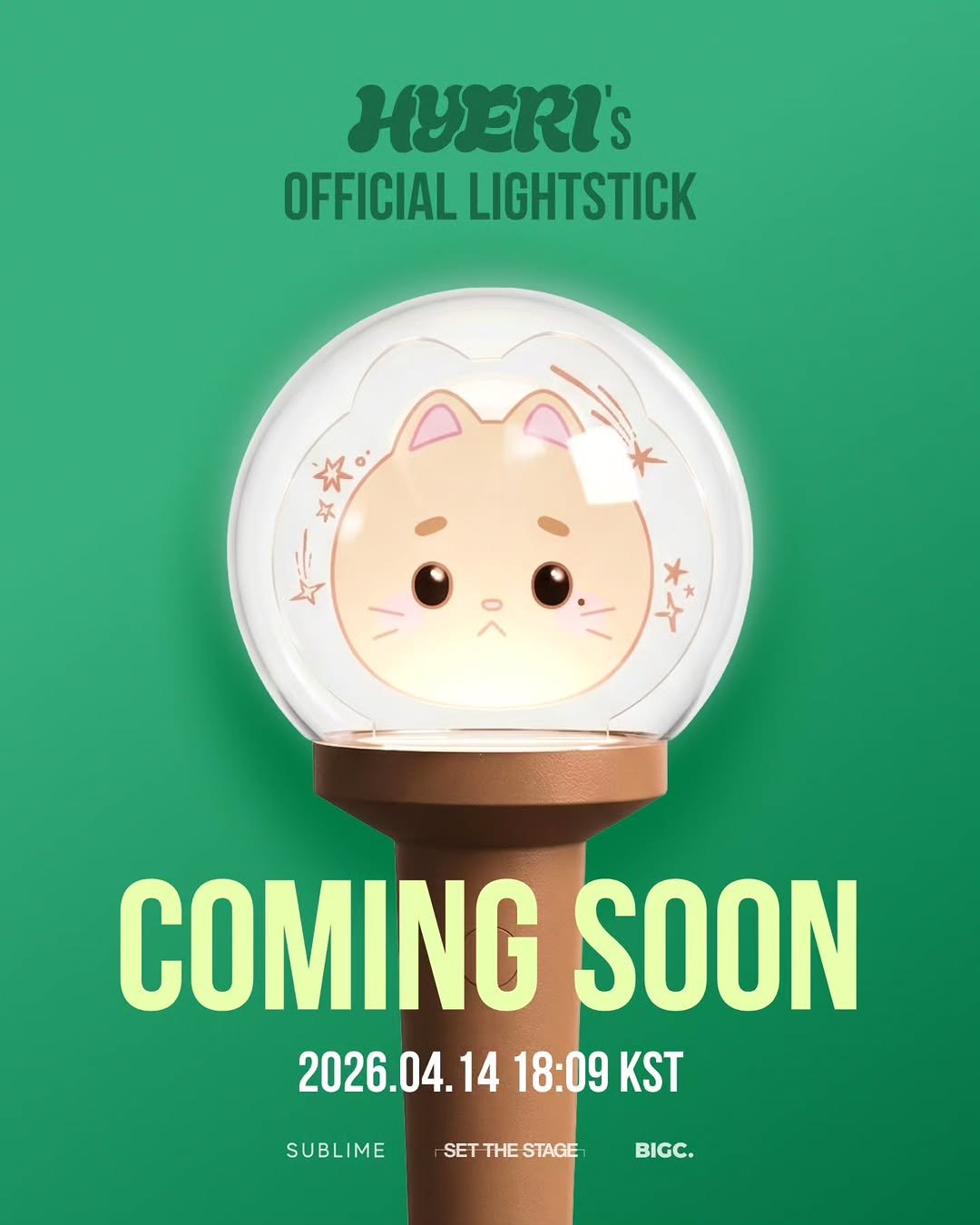 hyeri.official 게시물 이미지: HYERI OFFICIAL LIGHT STICK 🐱💫
COMING...