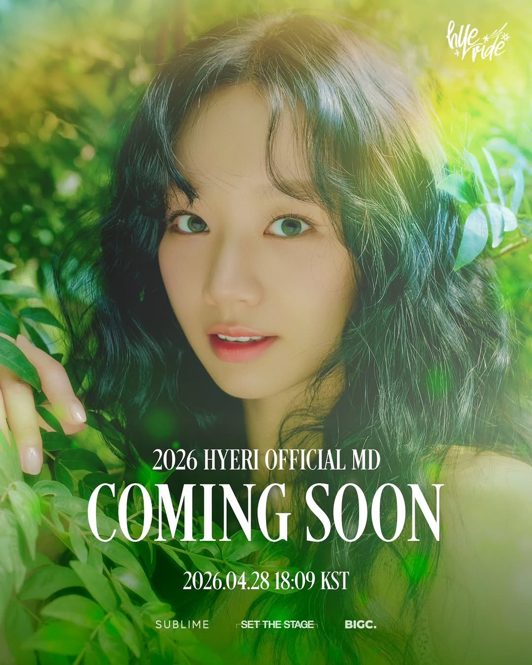 hyeri.official 게시물 이미지: 2026 HYERI FANMEETING <HYERIDE> OFFICIAL...