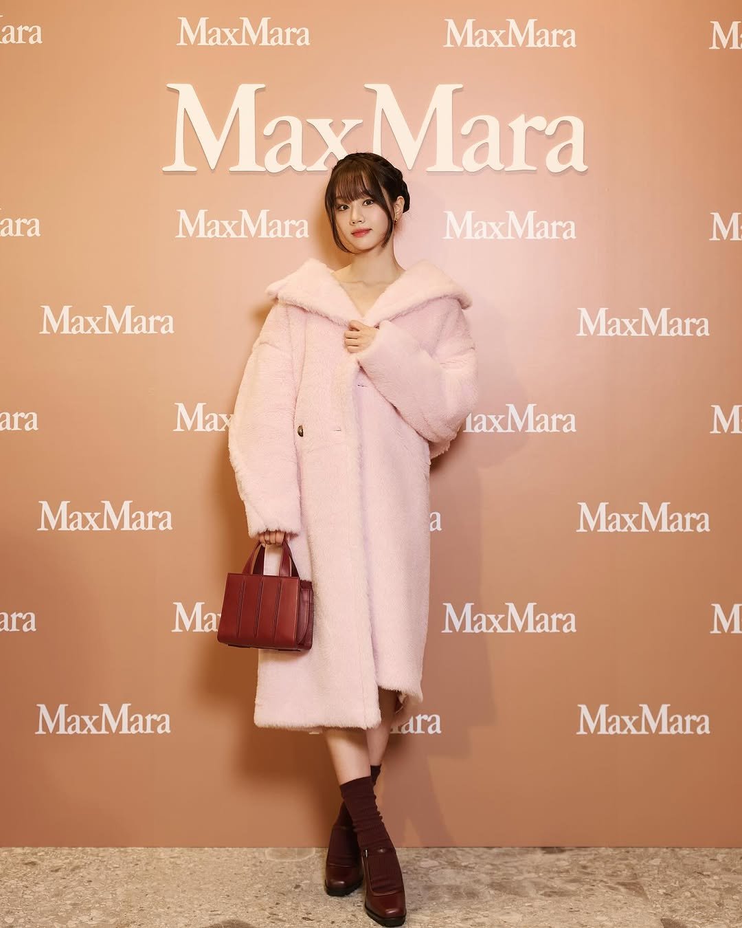 Photo shared by 혜리 on November 07, 2025 tagging @maxmara. May be an image of outerwear and text that says 'ara M ara MaxMara MaxMara MaxMara May MaxMara MaxMara MaxMara M ara Max MaxMara laxMara MaxMara M ara MaxMara Ma MaxMara MaxMara M ara MaxMara'.
