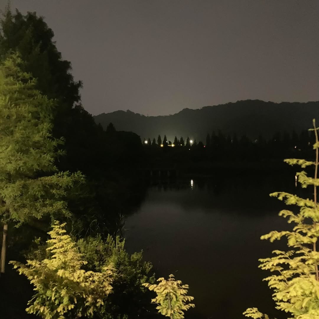 Photo by 도서출판 혜윰터/1인출판사/책/문화 on August 08, 2025. May be an image of lake, night and text.